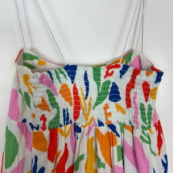 Show Me Your Mumu Long Weekend Maxi Dress Gauze Small Pattern Floral Tiered SMYM - Picture 10 of 16